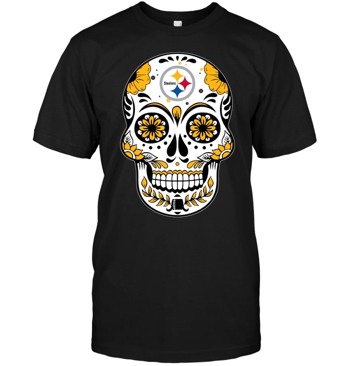 Pittsburgh Steelers "sugar Skull" T-Shirt Pittsburgh Steelers "sugar Skull" T-Shirt